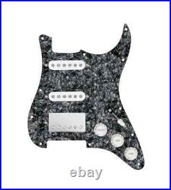 920D HSS Cool Kid Humbucker & Texas Grit Loaded Black Pearl Pickguard for Strat 920D HSS Cool Kid Humbucker & Texas Grit Loaded Black Pearl Pickguard for Strat