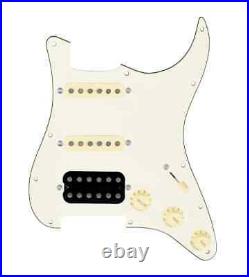 920D HSS Cool Kid Humbucker & Texas Grit Loaded Parchment Pickguard for Strat