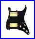 920D_Hot_Heavy_HH_Strat_5_Way_Black_Gold_Loaded_Pickguard_Roughneck_Humbucker_01_swm