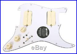 920D Lace Sensor Gold HH Splittable Dually Loaded Strat Pickguard WH/AW