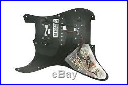 920D Loaded HSH Strat Stratocaster Pickguard DiMarzio Evolution Vai TO/BK