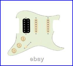 920D Loaded Pickguard Smoothie Humbucker & Texas Vintage for Strats -Mint Green