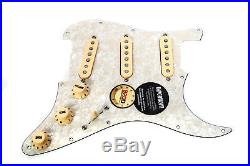 920D Loaded Strat Pickguard Fender Fat 50's Aged White Pearl/Cream