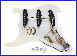 920D Loaded Strat Pickguard Klein Jazzy Cat Pickups 7 Way Switching MG/AW