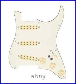 920D Polyphonics Parchment Loaded Pickguard 7-Way / 2-Toggle for Strat Guitars