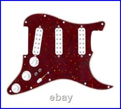 920D Polyphonics Tortoise/Wht Loaded Pickguard 7-Way/2-Toggle for Strat Guitars