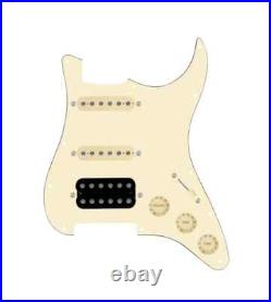 920D Strat HSS Load Pickguard Tex Vintage/ Smoothie Humbucker Pickup -Cream/Blk