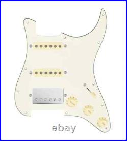 920D Strat HSS Load Pickguard Tex Vintage & Smoothie Humbucker Pickup -Parchment