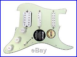 920D Strat Stratocaster Loaded Pickguard Duncan Fat Everything Axe MG/WH