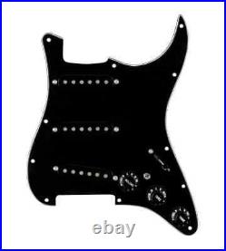 920D Texas Grit Strat Guitar 7 Way Loaded Pickguard- Toggle Black / Black