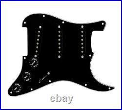 920D Texas Growler 7 Way Loaded Pickgard Black / Black for Strat Guitar