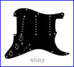 920D Texas Growler 7 Way withToggle Loaded Pickgard Black for Strat Guitar