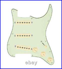 920D Texas Growler Loaded Pickguard 5 Way for Stratocasters Green Mint / Cream