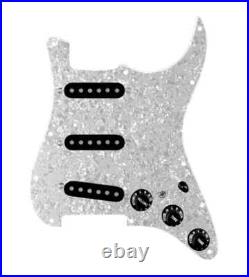 920D Texas Vintage 7 Way Load Pickguard-Toggle White Pearl/Blk for Strat Guitar