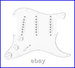 920D Texas Vintage Blender 5 Way Loaded Pickguard White for Strat Guitar