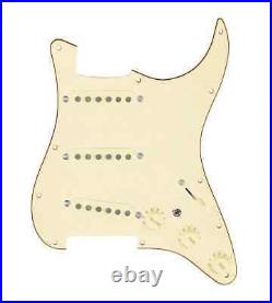 920D Vintage American Cream 7 Way & Toggle Loaded Pickguard for Strat Guitar
