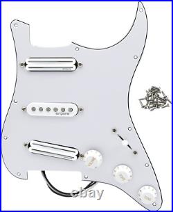 Alnico 5 Guitar SSS Loaded Prewired Pickguard Fit Fender Stratocaster Strat