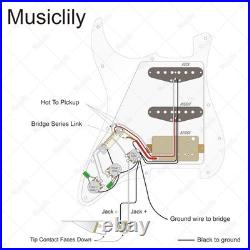 Alnico 5 HSS Loaded Pickguard for Fender Strat, Black Alnico 5 HSS Loaded Pickguard for Fender Strat, Black