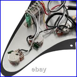 Alnico 5 HSS Loaded Pickguard for Fender Strat, Black