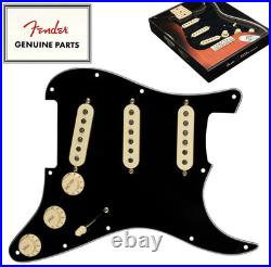 Alnico 5 REAL Fender TEX MEX Pre-Wired LOADED PICKGUARD Strat Pickup Set SSS Blk