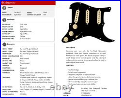 Alnico 5 REAL Fender TEX MEX Pre-Wired LOADED PICKGUARD Strat Pickup Set SSS Blk