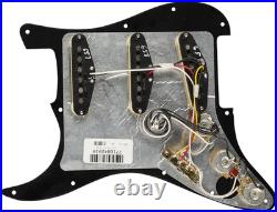 Alnico 5 REAL Fender TEX MEX Pre-Wired LOADED PICKGUARD Strat Pickup Set SSS Blk