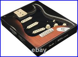 Alnico 5 REAL Fender TEX MEX Pre-Wired LOADED PICKGUARD Strat Pickup Set SSS Blk