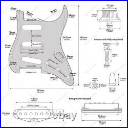 Banworks 3Ply Loaded SSS Pickguard Vintage F'60s Tones Prewired Strat Pickguard