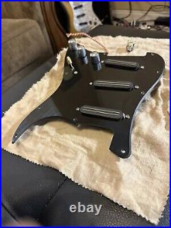 Bare Knuckle Cobra SSS Stratocaster Loaded Pickguard in Black