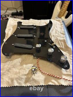 Bare Knuckle Cobra SSS Stratocaster Loaded Pickguard in Black
