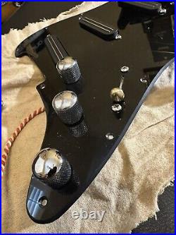 Bare Knuckle Cobra SSS Stratocaster Loaded Pickguard in Black