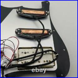 Black HSS Guitar MultiSwitches Prewired Loaded Pickguard Plate Fit Strat