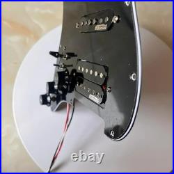 Black Lefty HSH Guitar Loaded Prewired Pickguard Wilkinson Pickups Fit Strat ST