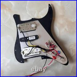 Black Lefty HSH Guitar Loaded Prewired Pickguard Wilkinson Pickups Fit Strat ST Black Lefty HSH Guitar Loaded Prewired Pickguard Wilkinson Pickups Fit Strat ST