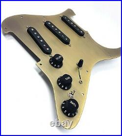 Carparelli Fully Loaded Aluminum Pickguard 9 Way Strat Bronze Aluminum