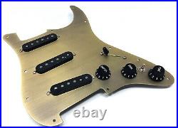 Carparelli Fully Loaded Aluminum Pickguard 9 Way Strat Bronze Aluminum