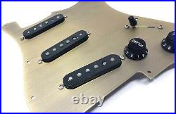 Carparelli Fully Loaded Aluminum Pickguard 9 Way Strat Bronze Aluminum