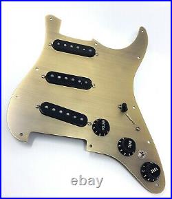 Carparelli Fully Loaded Aluminum Pickguard 9 Way Strat Bronze Aluminum