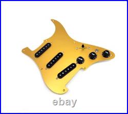 Carparelli Fully Loaded Aluminum Pickguard 9 Way Strat Wiring Gold Aluminum Carparelli Fully Loaded Aluminum Pickguard 9 Way Strat Wiring Gold Aluminum