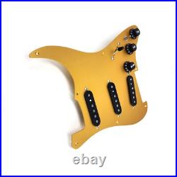 Carparelli Fully Loaded Aluminum Pickguard 9 Way Strat Wiring Gold Aluminum Carparelli Fully Loaded Aluminum Pickguard 9 Way Strat Wiring Gold Aluminum