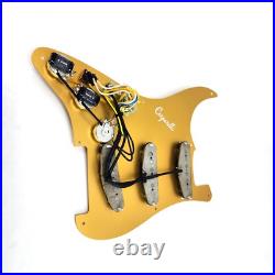 Carparelli Fully Loaded Aluminum Pickguard 9 Way Strat Wiring Gold Aluminum Carparelli Fully Loaded Aluminum Pickguard 9 Way Strat Wiring Gold Aluminum