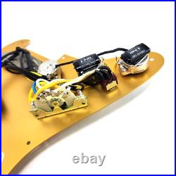 Carparelli Fully Loaded Aluminum Pickguard 9 Way Strat Wiring Gold Aluminum Carparelli Fully Loaded Aluminum Pickguard 9 Way Strat Wiring Gold Aluminum