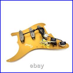 Carparelli Fully Loaded Aluminum Pickguard 9 Way Strat Wiring Gold Aluminum Carparelli Fully Loaded Aluminum Pickguard 9 Way Strat Wiring Gold Aluminum