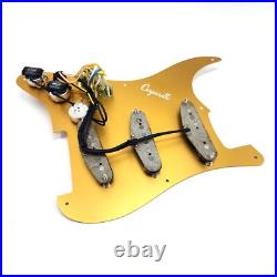 Carparelli Fully Loaded Aluminum Pickguard 9 Way Strat Wiring Gold Aluminum Carparelli Fully Loaded Aluminum Pickguard 9 Way Strat Wiring Gold Aluminum
