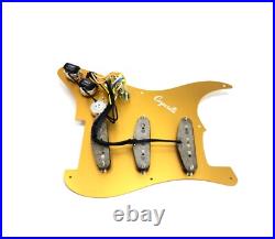 Carparelli Fully Loaded Aluminum Pickguard 9 Way Strat Wiring Gold Aluminum Carparelli Fully Loaded Aluminum Pickguard 9 Way Strat Wiring Gold Aluminum