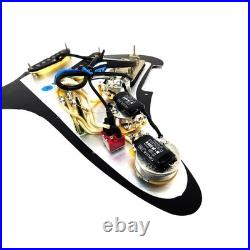 Carparelli Pre-Loaded HSS Strat Pickguard CTS 500K Pots, CRL 5-Way, Vitamin Q