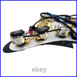 Carparelli Pre-Loaded HSS Strat Pickguard CTS 500K Pots, CRL 5-Way, Vitamin Q