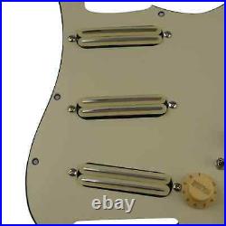 Cream Guitar Loaded Prewired Pickguard, Multi Tone Wiring For Strat Stratocaster