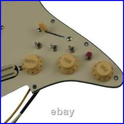 Cream Guitar Loaded Prewired Pickguard, Multi Tone Wiring For Strat Stratocaster