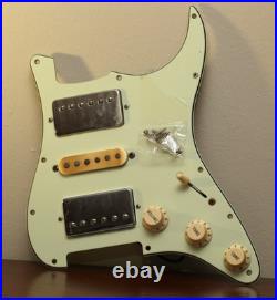 Custom HSH Loaded Strat Pickguard Bare Knuckle Mules + Fralin Blues Special